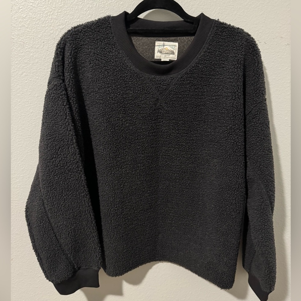 American Eagle Dark Gray Boucle Sweater